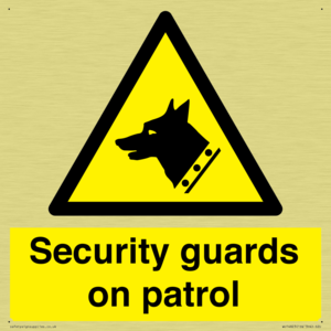 Security guards on patrol